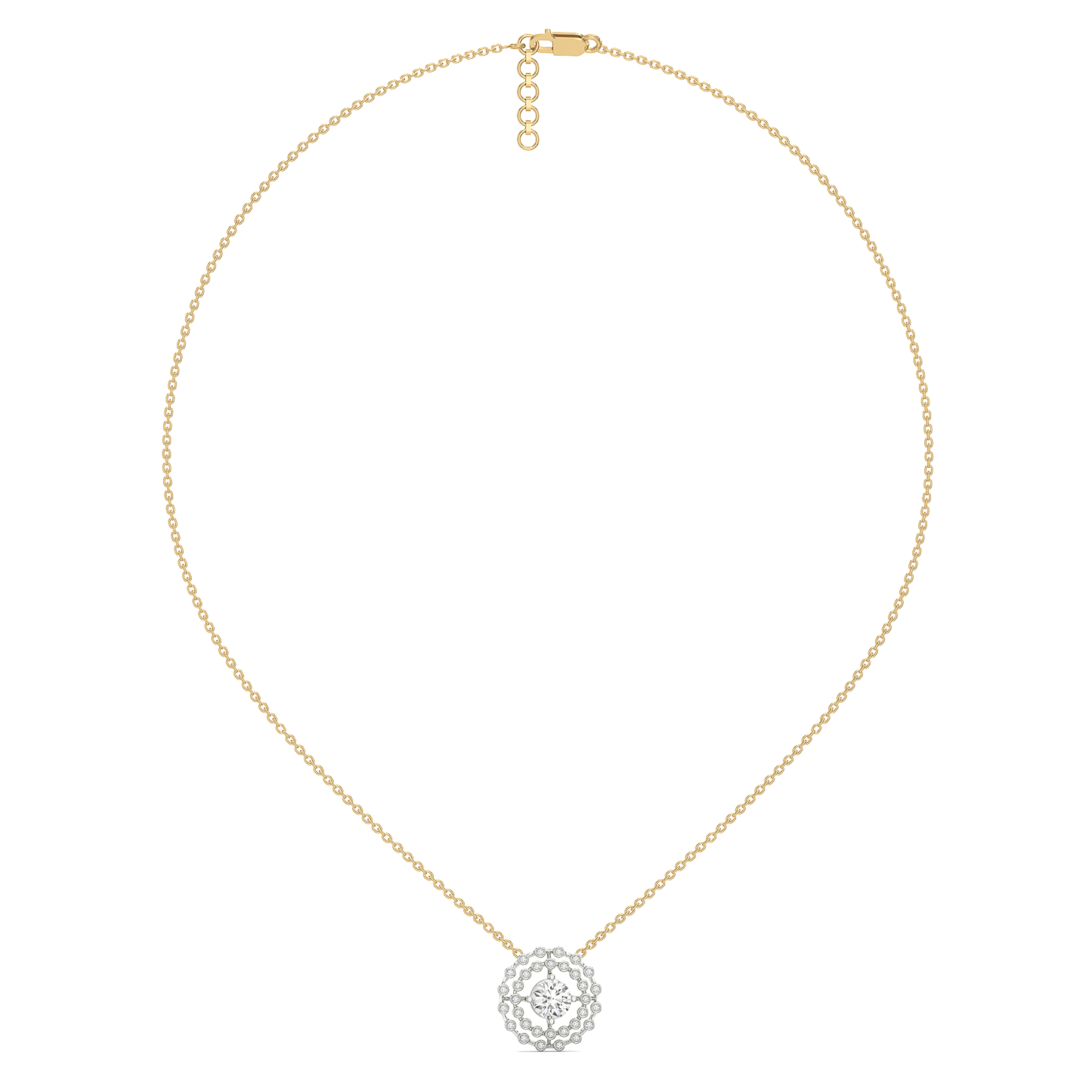 Rain-Dance - Lab Diamond Solitaire Necklace