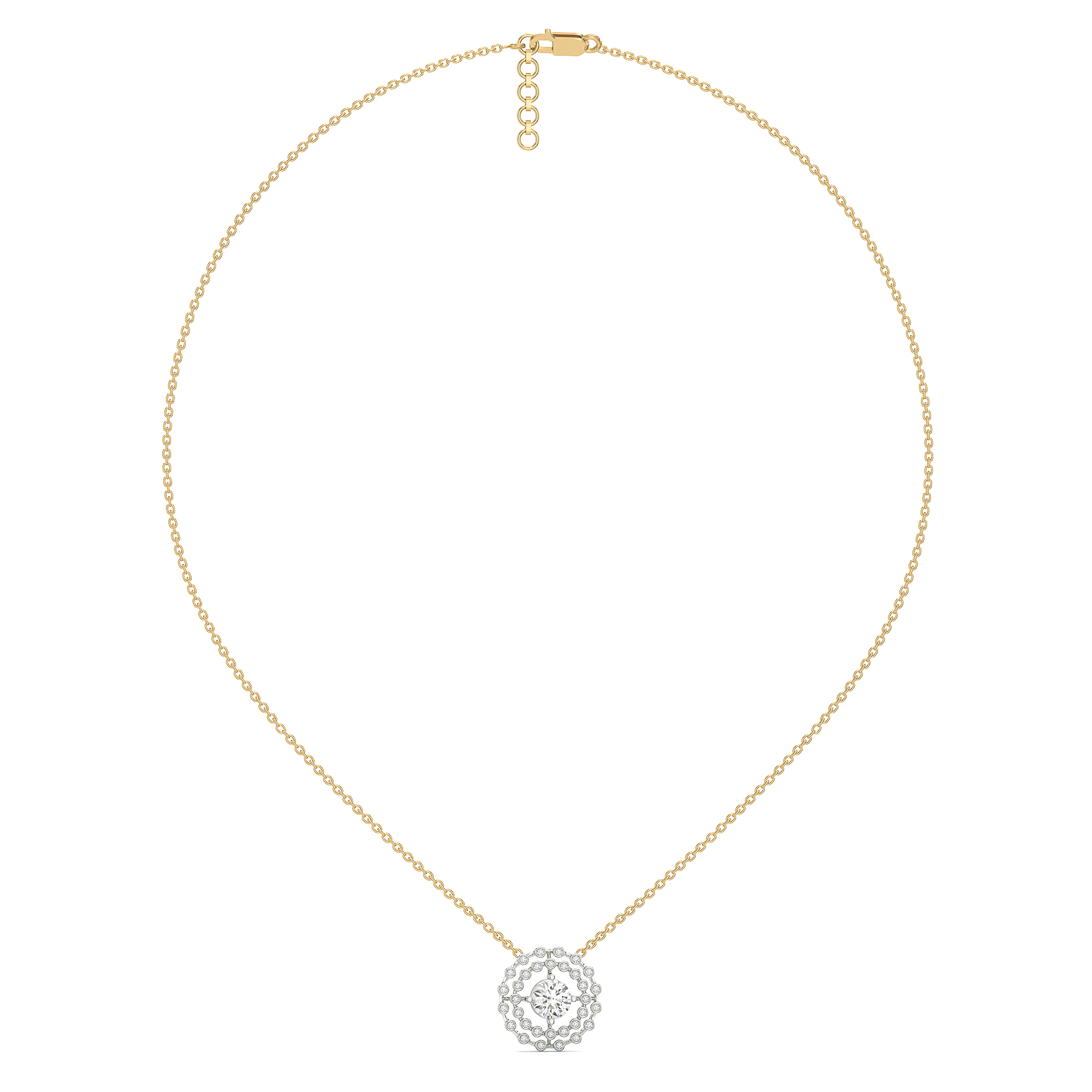 Rain-Dance - Lab Diamond Solitaire Necklace