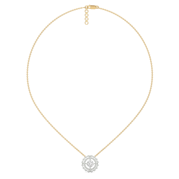 Rain-Dance - Lab Grown Diamond Solitaire Necklace Online- Lukson