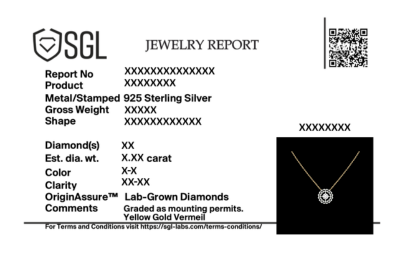 Rain-Dance - Lab Diamond Solitaire Necklace