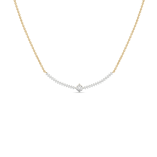 Line of Light - Lab Diamond Solitaire Necklace