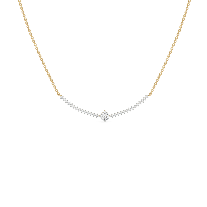 Line of Light - Lab Diamond Solitaire Necklace