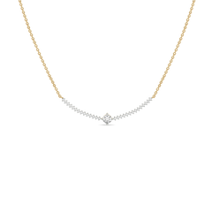 Line of Light - Lab Diamond Solitaire Necklace