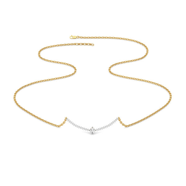 Line of Light - Lab Grown Diamond Solitaire Necklace - Lukson 