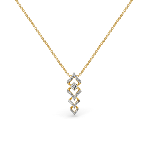 Lukson Fierce Aura Lab Grown Diamond Solitaire Necklace