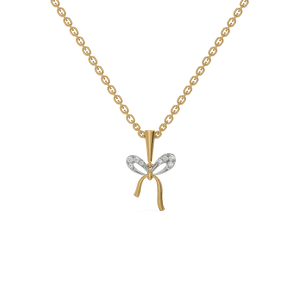 Bow Blush - Lab Diamond Necklace