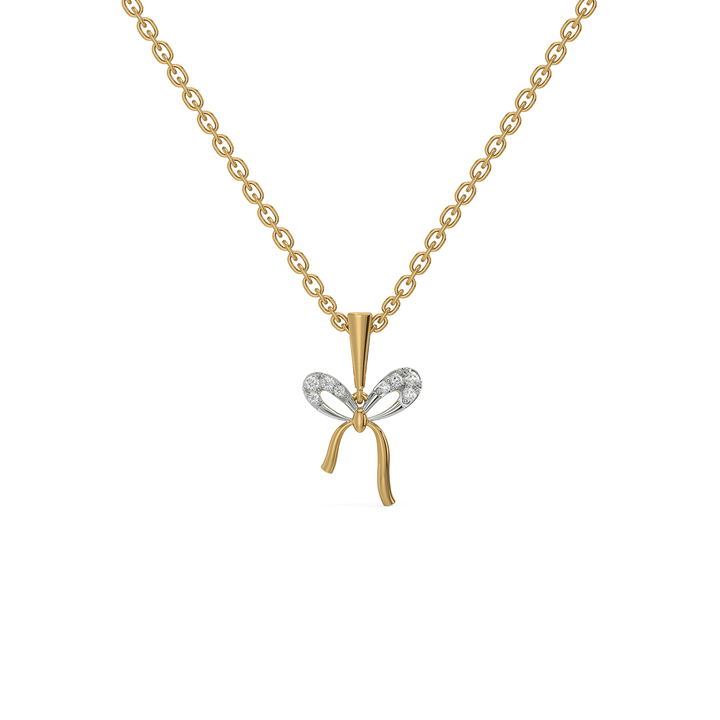 Bow Blush - Lab Diamond Necklace