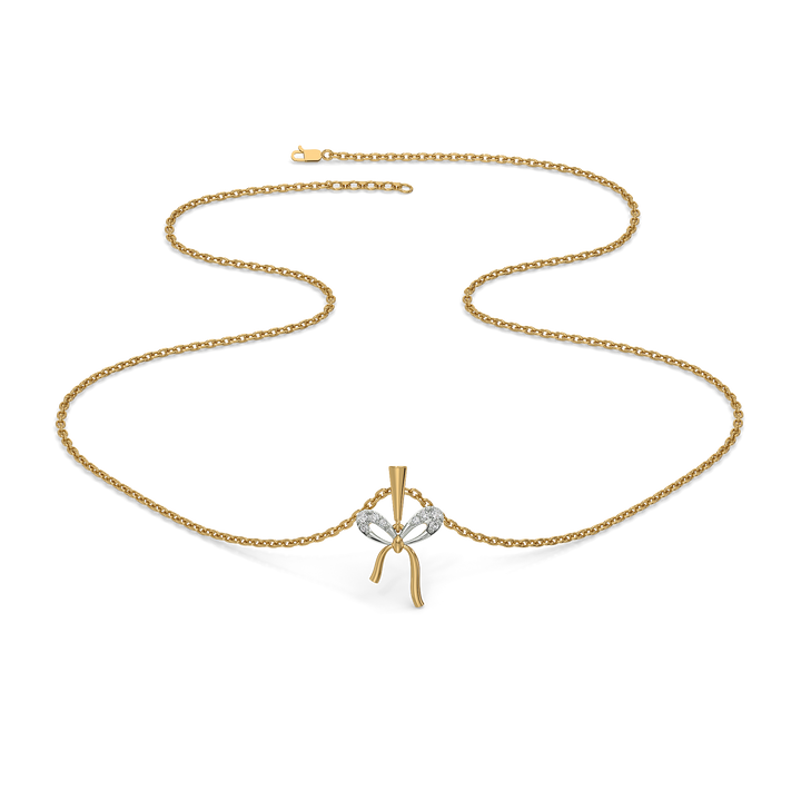 Bow Blush - Lab Diamond Necklace