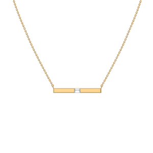 Modern Baguette - Lab Diamond Necklace