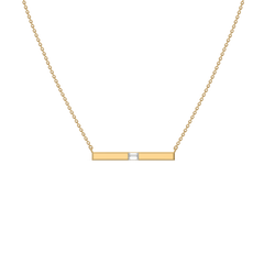 Modern Baguette - Lab Diamond Necklace