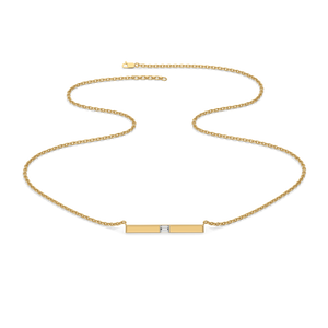 Modern Baguette - Lab Diamond Necklace