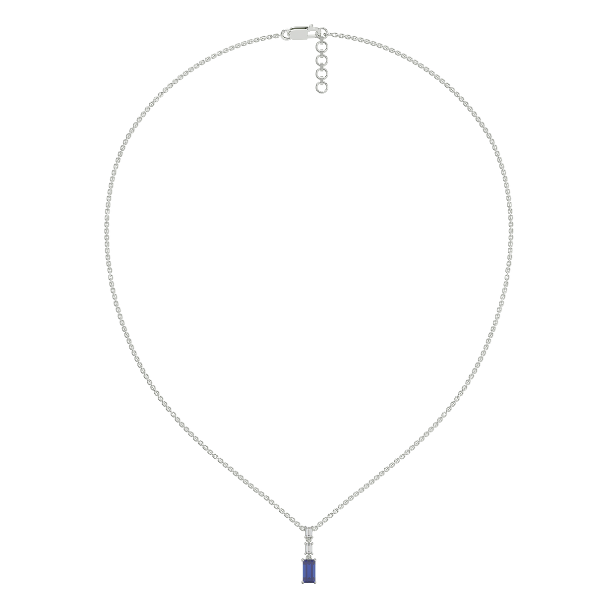 Blue Brilliance - Lab Diamond Necklace