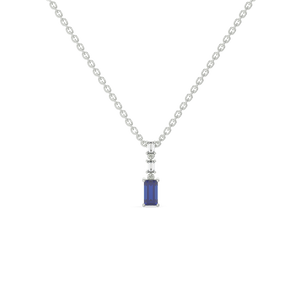 Blue Brilliance - Lab Diamond Necklace