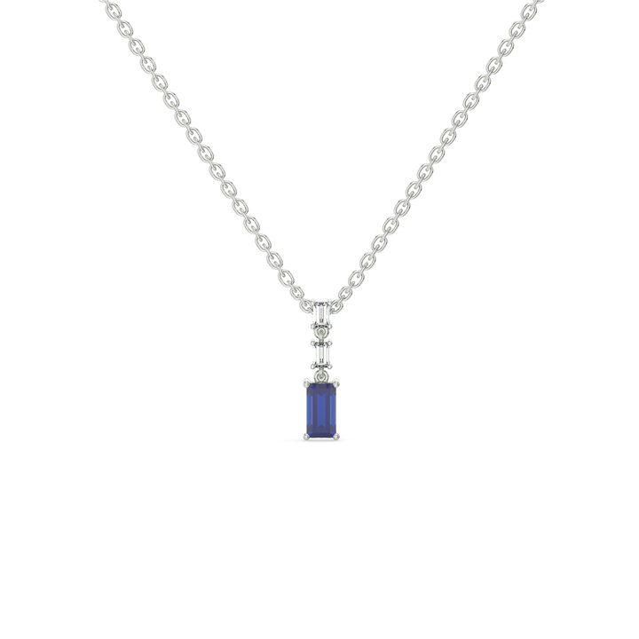 Blue Brilliance - Lab Diamond Necklace