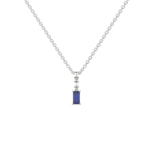 Lukson Blue Brilliance Lab Grown Diamond Necklace