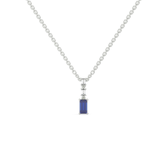 Blue Brilliance - Lab Diamond Necklace