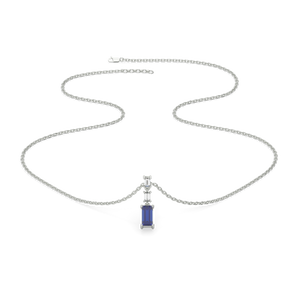 Blue Brilliance - Lab Diamond Necklace