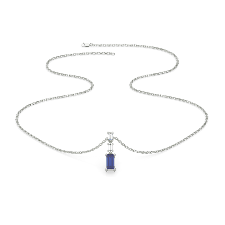 Blue Brilliance - Lab Diamond Necklace