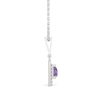 Lukson Ultra Violet Glow Lab GrownDiamond Pendant in India