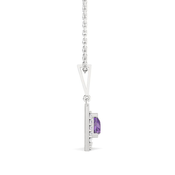 Lukson Ultra Violet Glow Lab Grown  Diamond Pendant in India