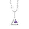 Lukson Ultra Violet Glow Lab GrownDiamond Pendant Online