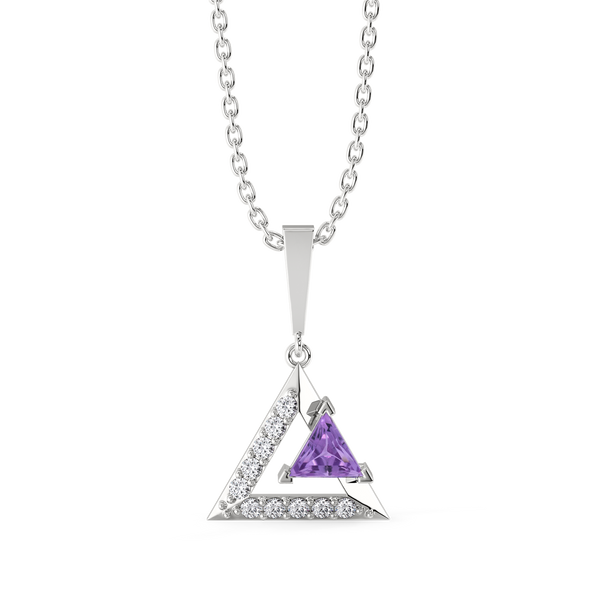 Lukson Ultra Violet Glow Lab Grown  Diamond Pendant Online