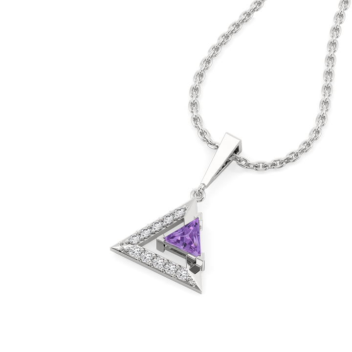 Ultra Violet Glow - Lab Diamond Pendant