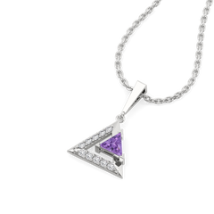 Ultra Violet Glow - Lab Diamond Pendant
