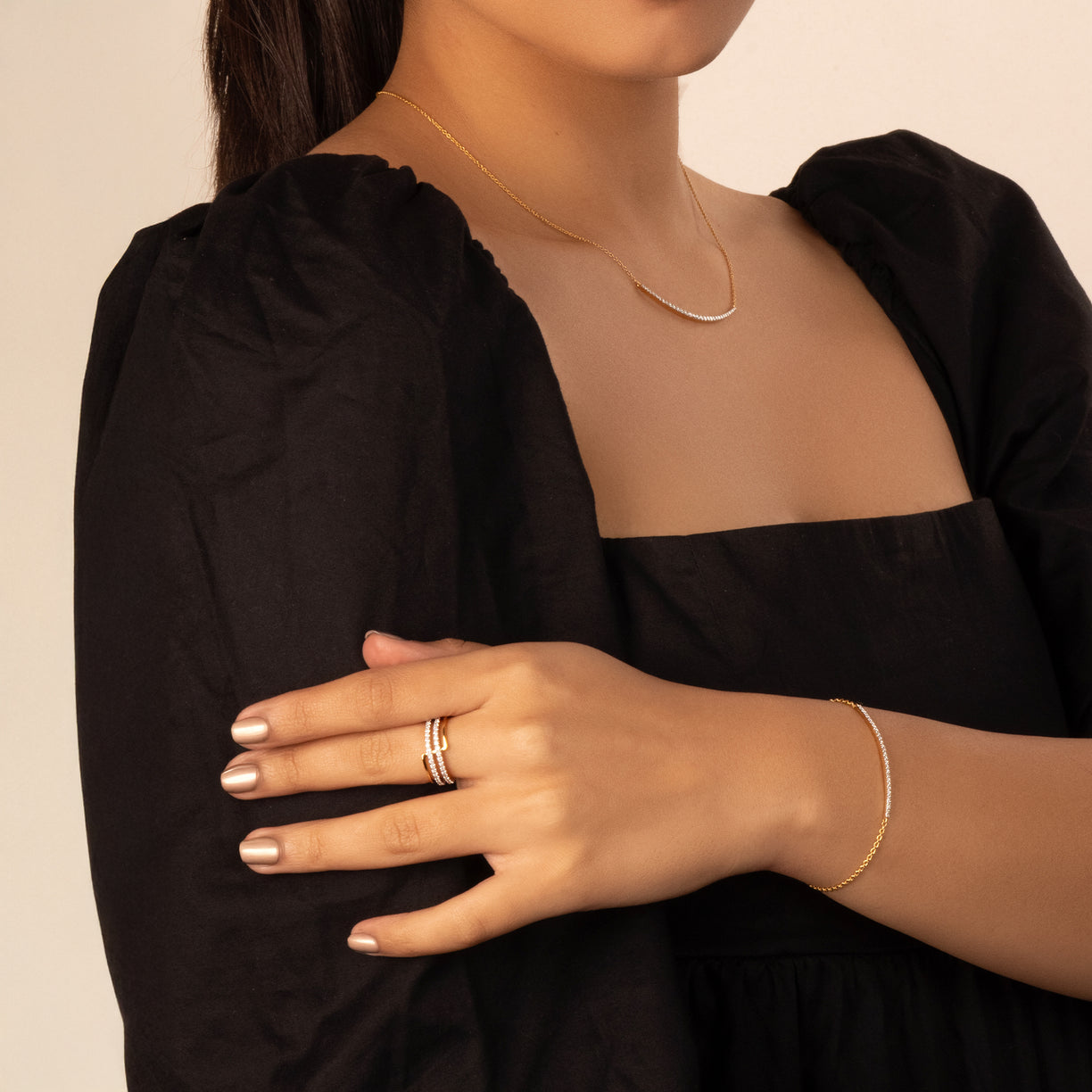 Geometric Statement - Lab Diamond Cocktail Ring