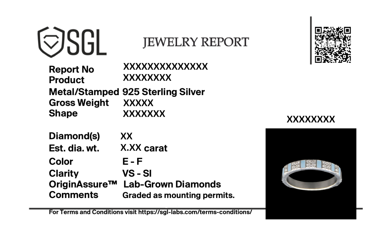 Enamel - Lab Diamond Horizon Ring