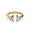 Prism Point 18kt Gold Vermeil Lab Grown Diamond Ring Online - Lukson 