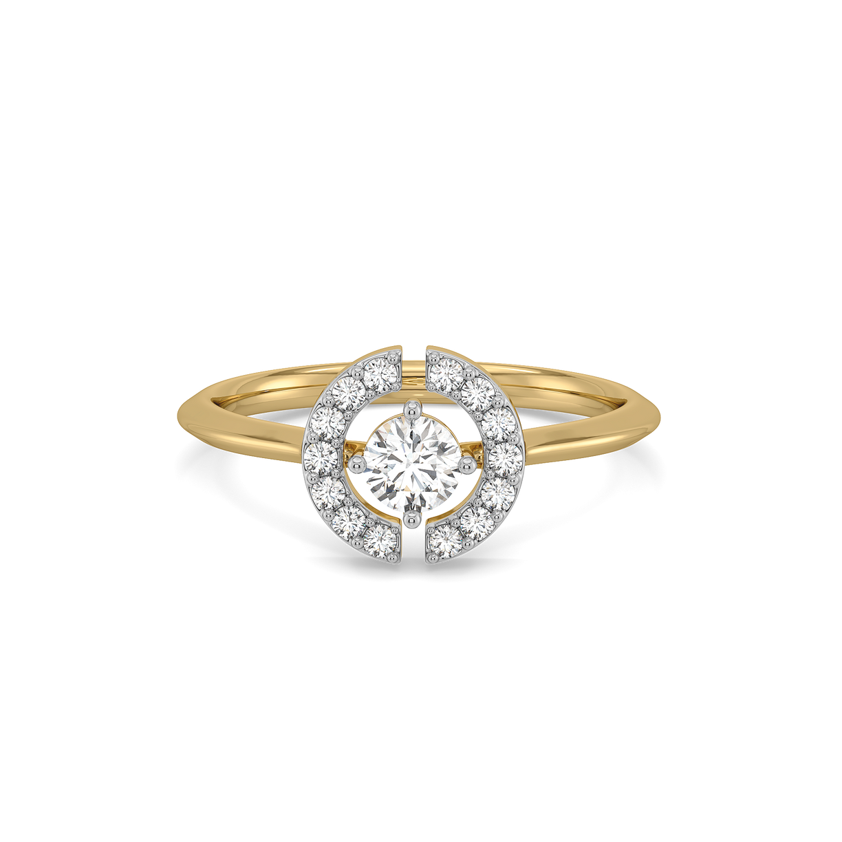The Diamond Circle - Lab Diamond Solitaire Ring