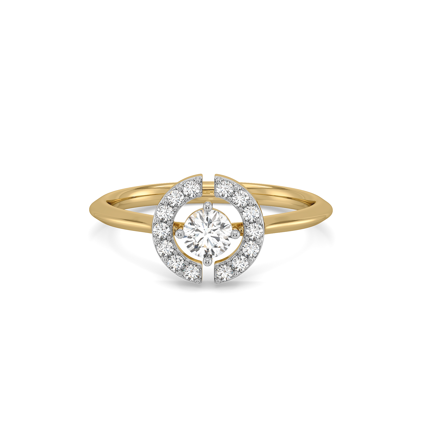 The Diamond Circle Solitaire Ring