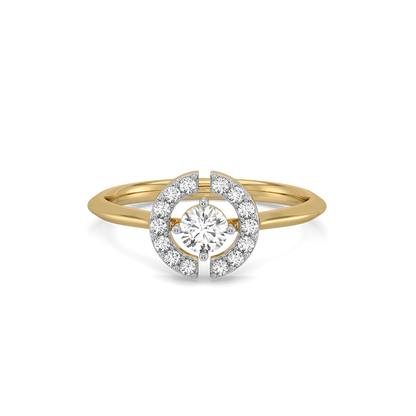 The Diamond Circle Solitaire Ring