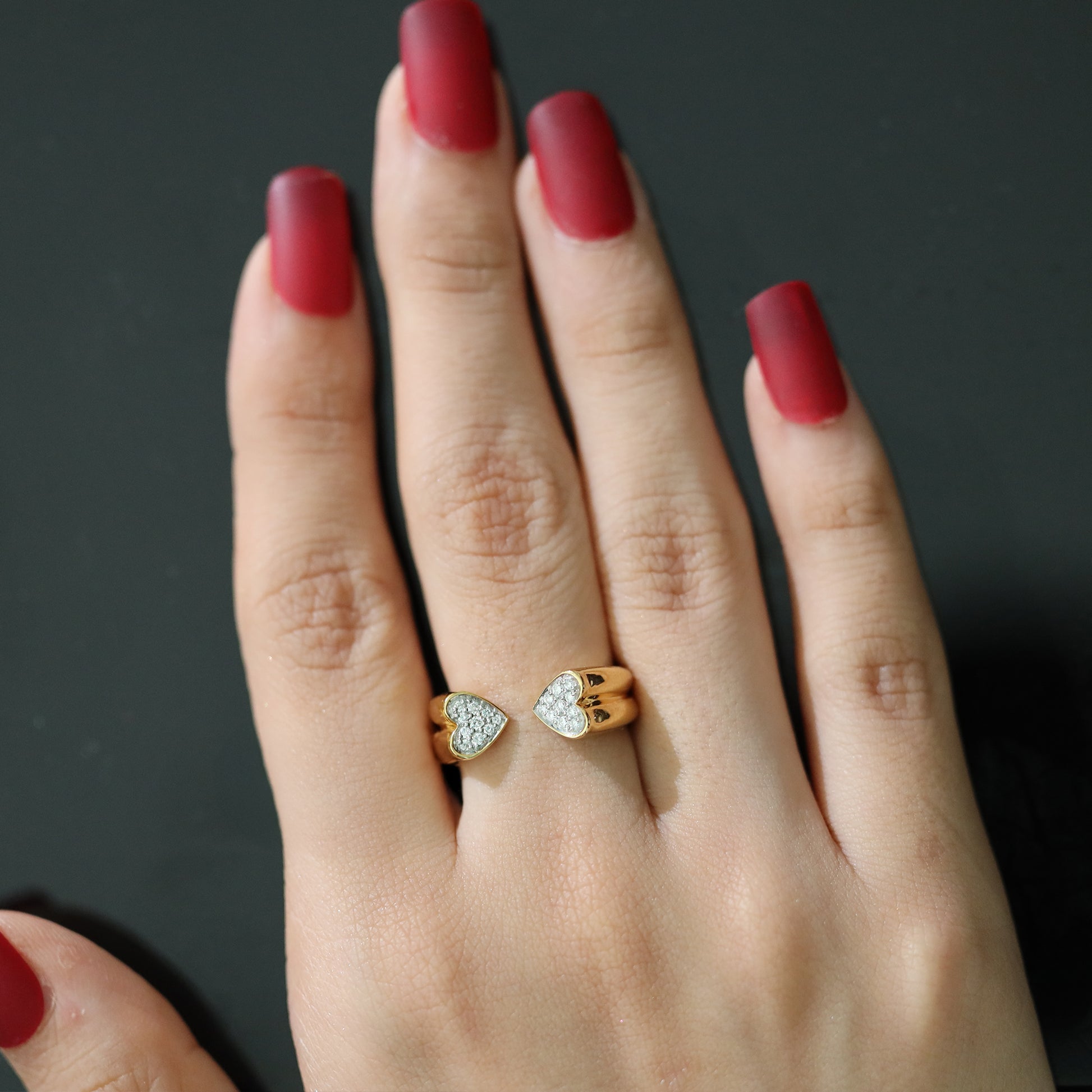 Timeless Loop - Lab Diamond Heart Ring