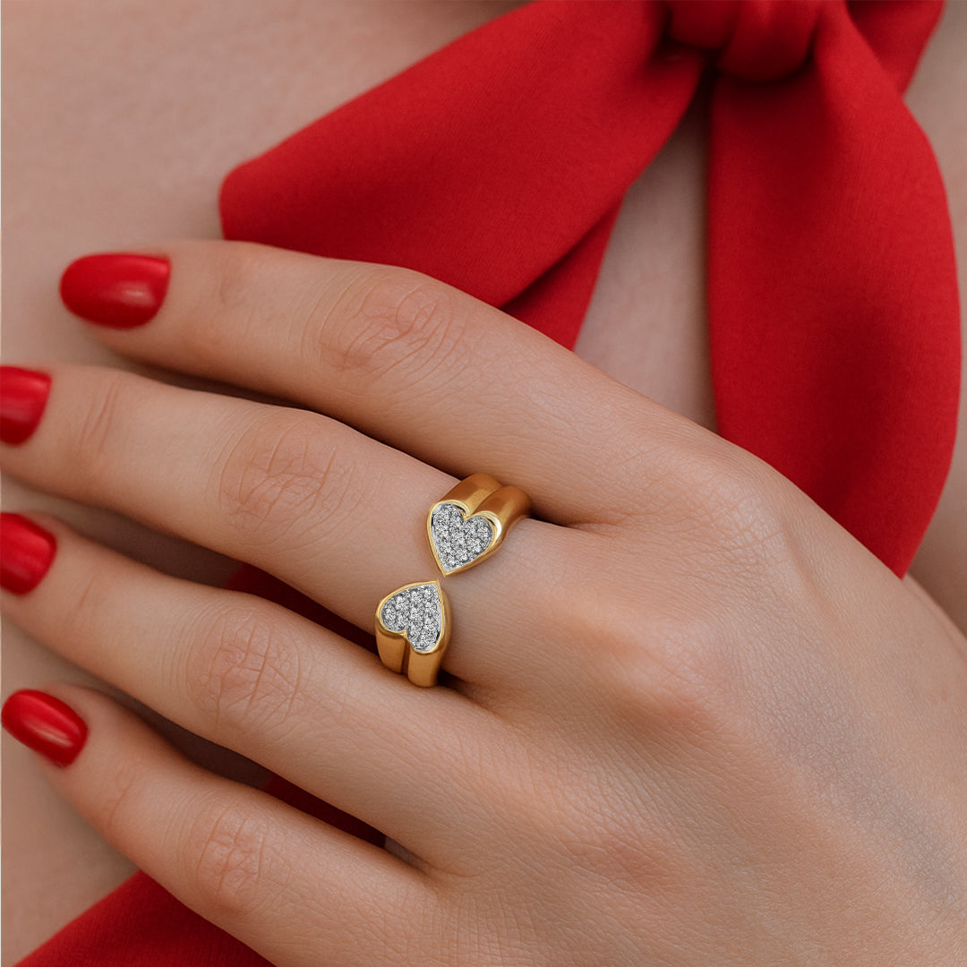 Timeless Loop - Lab Diamond Heart Ring