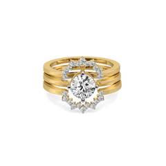 Day bloom - Lab Diamond Stackable Solitaire Ring