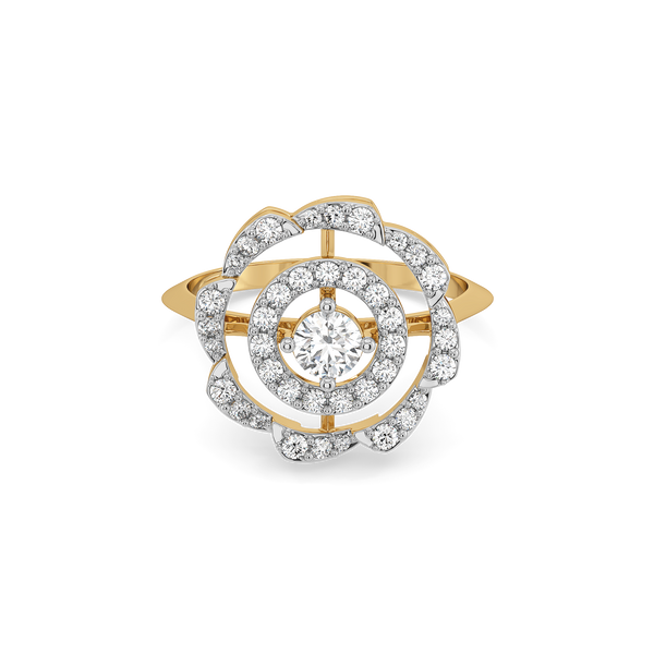 Lukson Stellar Shine Lab Grown Diamond Solitaire Ring in India