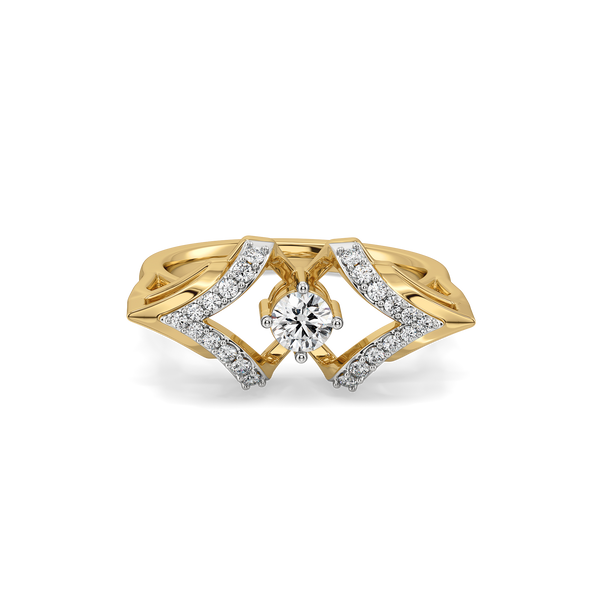 Lukson Fierce Aura Lab Grown Diamond Solitaire Ring in India