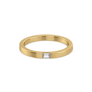 Modern Baguette Band - Lab Diamond Ring