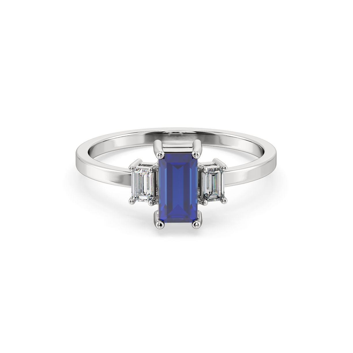 Blue Brilliance - Lab Diamond Ring
