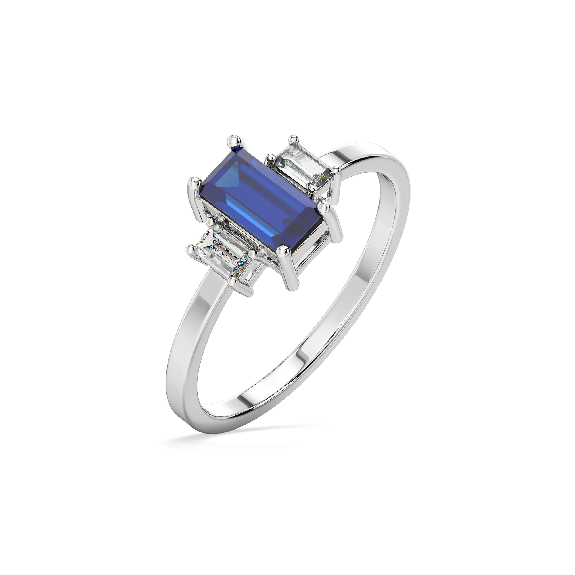 Blue Brilliance - Lab Diamond Ring