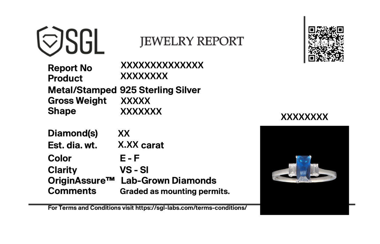 Blue Brilliance - Lab Diamond Ring