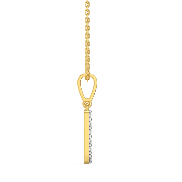 Little Lux L - Lab Grown Diamond Alphabet Pendant for Women - Lukson 