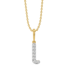Little Lux L - Lab Diamond Alphabet Pendant