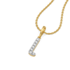 Little Lux L - Lab Grown Diamond Alphabet Pendant - Lukson 