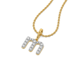 Lukson Magical M Lab Grown Diamond Alphabet Pendant Online