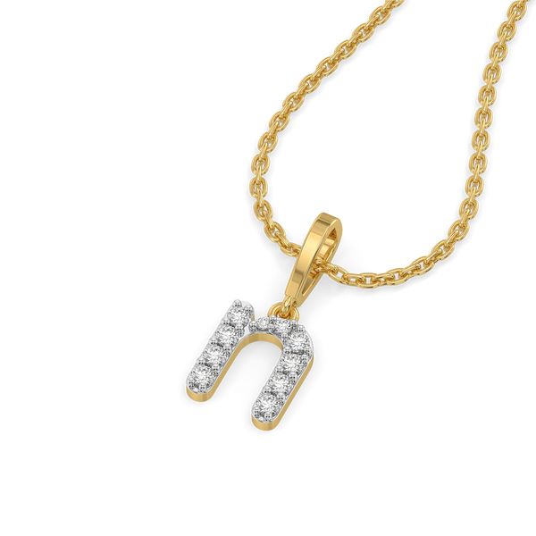Lukson Nailed It N Lab Grown Diamond Alphabet Pendant Online
