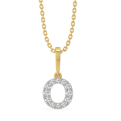 Oh-So O - Lab Diamond Alphabet Pendant