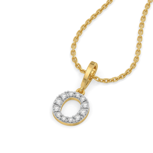 Lukson Oh-So O Lab Grown Diamond Alphabet Pendant Online